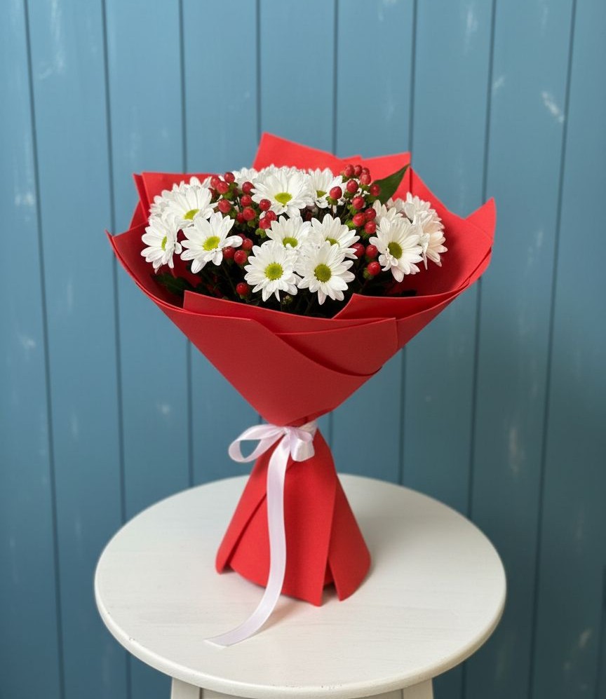 Букет цветов из: Хризантемы в Дербентской