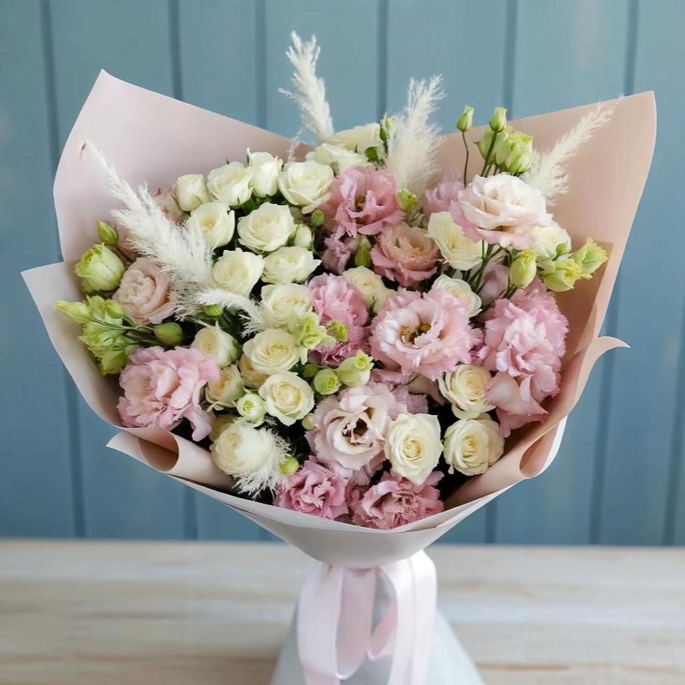 Букет цветов из: Альстромерии и Розы в Дербентской