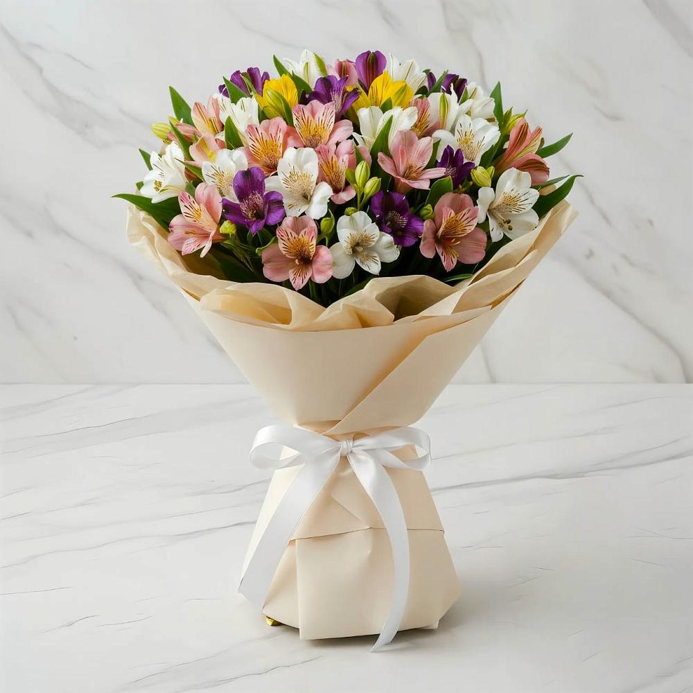 Букет цветов из: Альстромерии в Дербентской