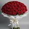 Букет 101 Красная роза Блэк Мэджик в Дербентской