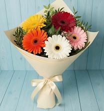 Букет цветов из:  Герберы в Дербентской
