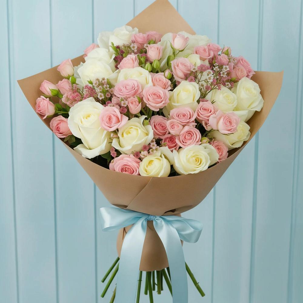 Букет цветов из: Розы в Дербентской