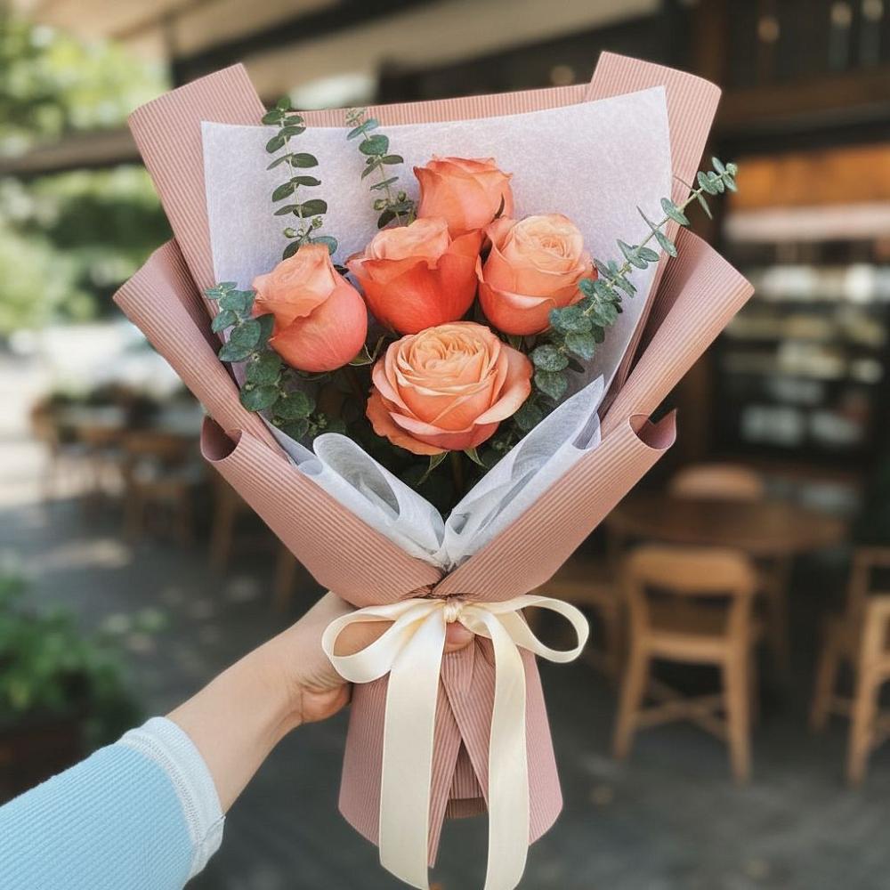 Букет цветов из: Розы в Дербентской