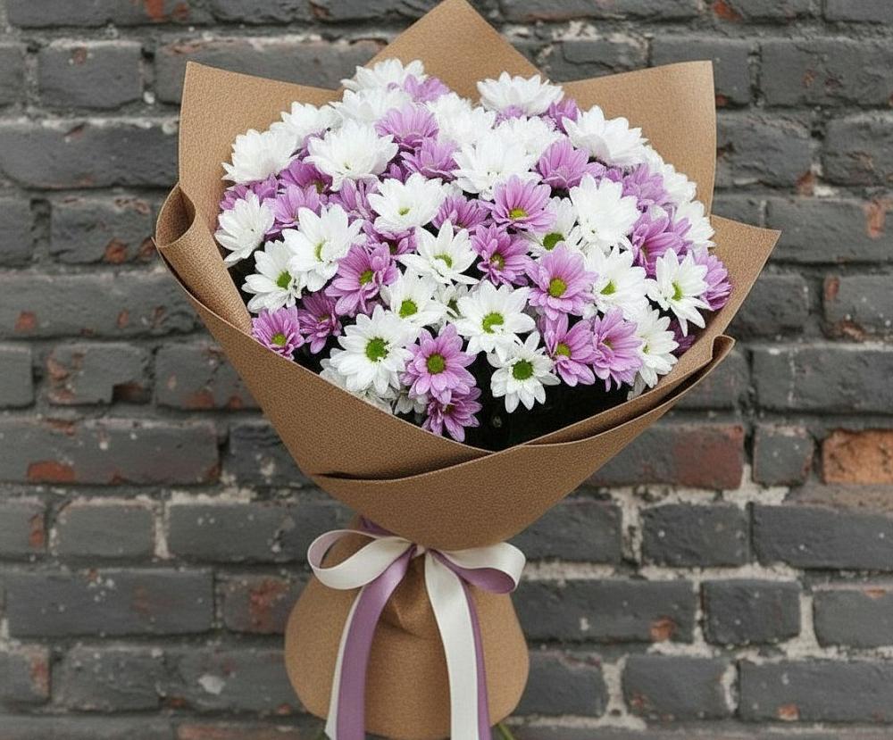 Букет цветов из: Хризантемы в Дербентской