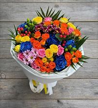 Букет цветов из:  Розы и Хризантемы в Дербентской