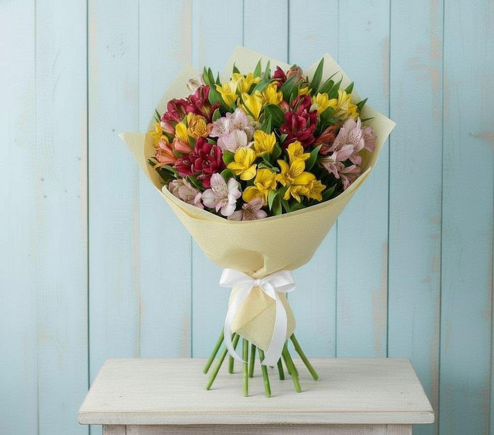 Букет цветов из: Альстромерии в Дербентской