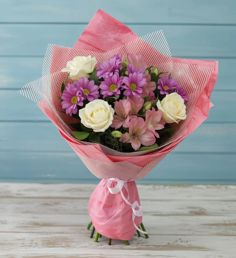 Букет цветов из: Герберы в Дербентской