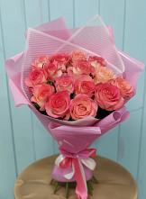 Букет 15 Розовых роз Равель #REPLACE_PRED# Дербентской
