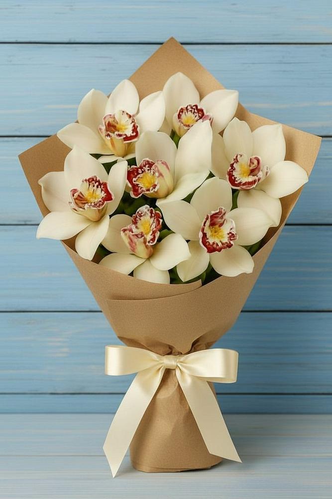 Букет цветов из: Орхидеи и Розы в Дербентской