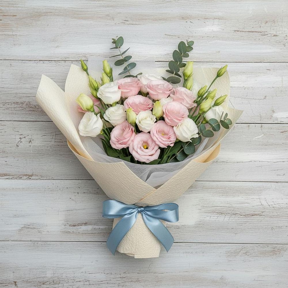 Букет цветов из: Лизиантусы в Дербентской